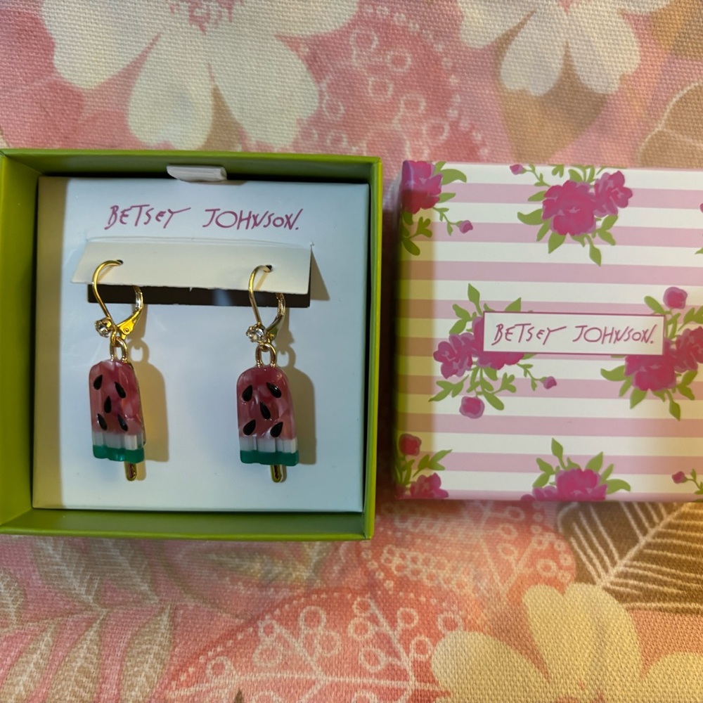 Betsy Johnson Watermelon Earrings